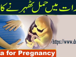 Wazifa For Pregnancy